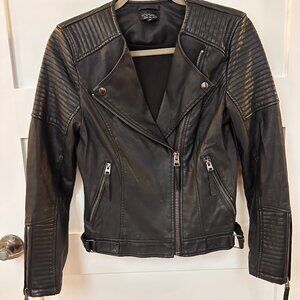 Black Moto Jacket Size 6